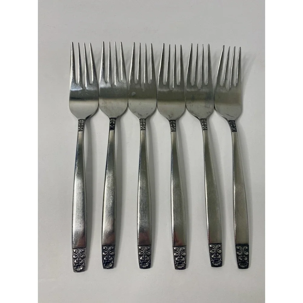 Stanley Roberts Rogers Stainless Danesmore 6 Salad Forks Replacements